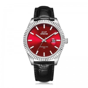 Expedition 6865 Silver Red Leather Man MDLSSRE